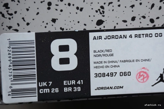 Retro Jordan 408452-060 408452-060 Bred 4 0406